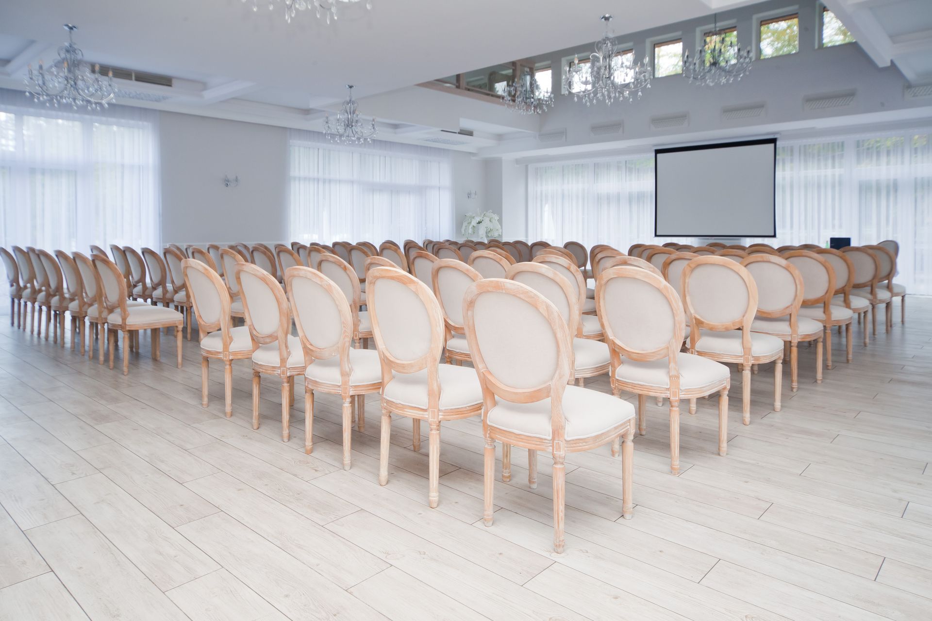 Sala konferencyjna - ustawienie teatralne
